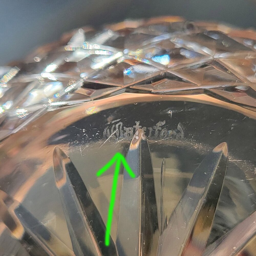 WATERFORD βοΈ CRYSTAL Powder Jar π Large & Rare ! - Picture 11 of 12